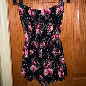 Off the shoulder floral jumpsuit